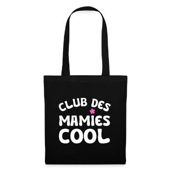 club des mamies cool - Sac en tissu - noir - Devant