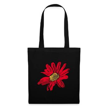 Flower Red Red Flower Flowers Red Red Flowers - Tote Bag - black - Front