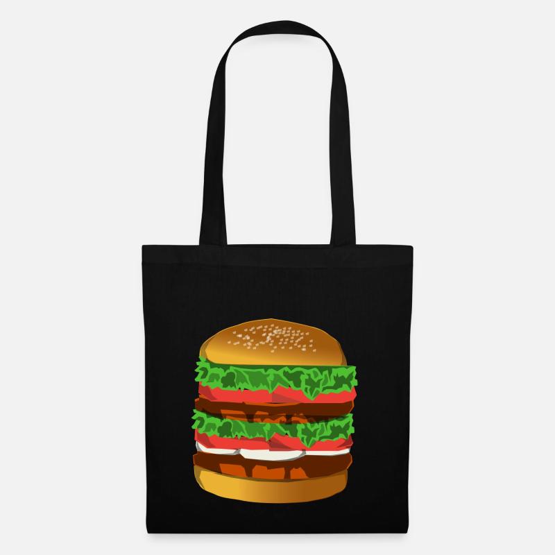 hamburger - Tote Bag - black