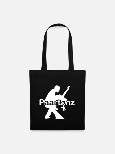 Danse des polices de tango au milieu du blanc - Sac en tissu - noir