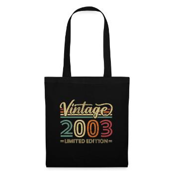 Vintage 2003 Anniversaire Rétro - Sac en tissu - noir - Devant