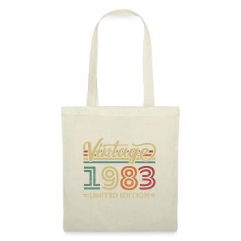 Vintage 1983 Retro Jubiläum - Stoffbeutel - Natur - Vorne