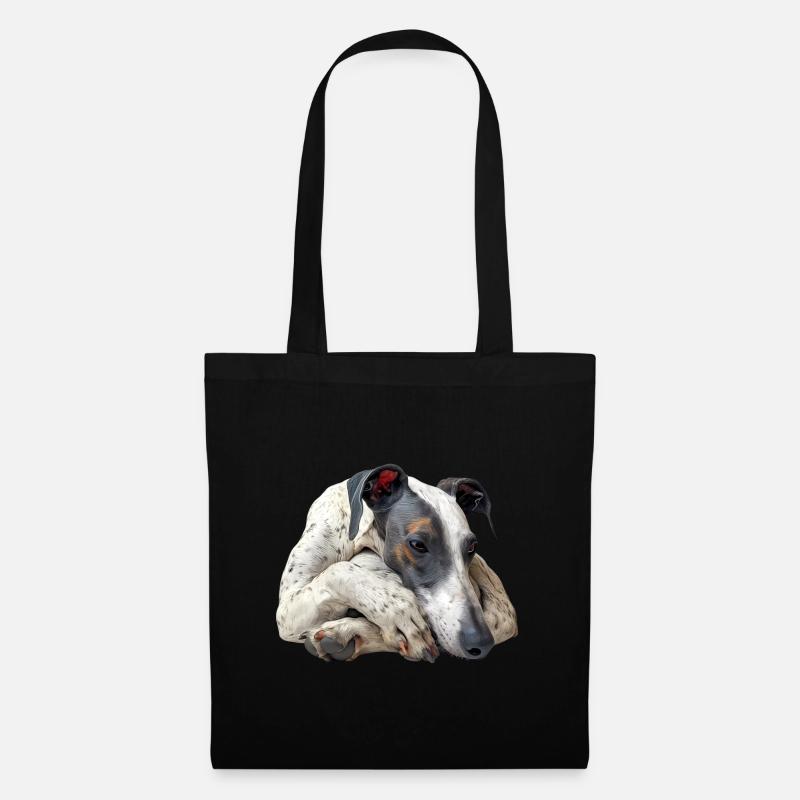 Whippet - Stoffbeutel - Schwarz
