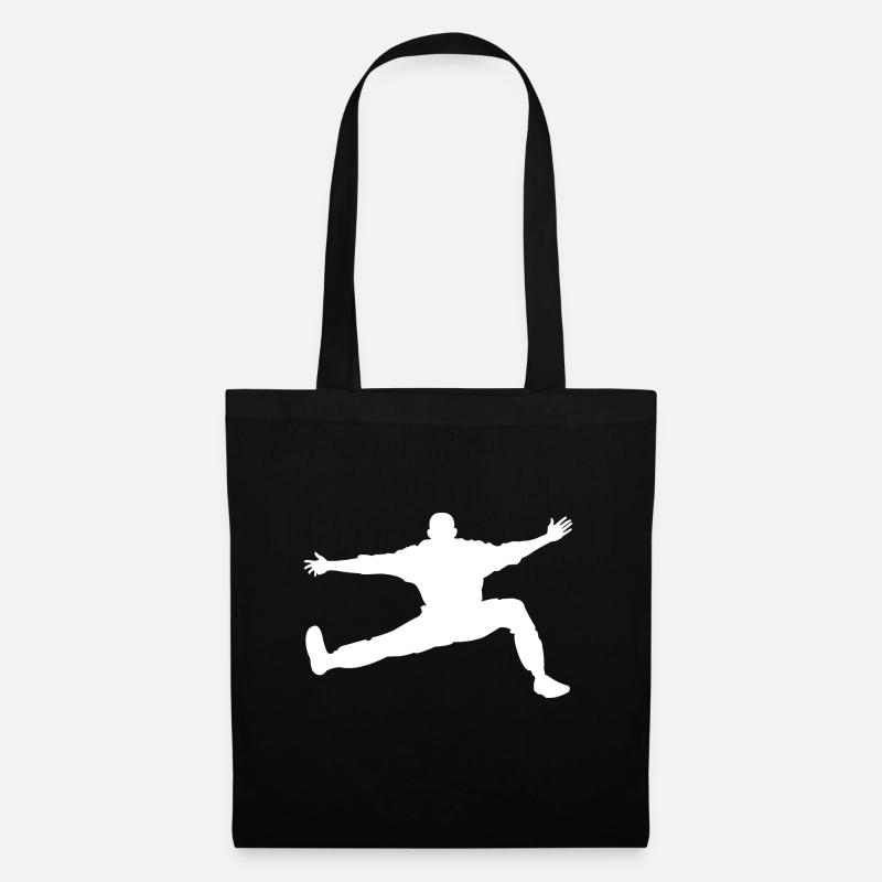 Handball Torwart Design - Stoffbeutel - Schwarz