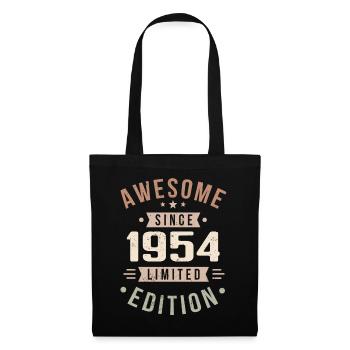 Original 1954 Vintage Vintage anniversaire 1954 - Sac en tissu - noir - Devant