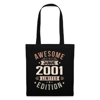 Juin 2001 Anniversaire Juin 2001 Cadeau Juin 2001 - Sac en tissu - noir - Devant