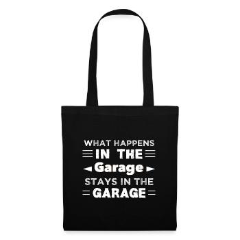 What happens in the garage stays in the garage - Tote Bag - black - Front