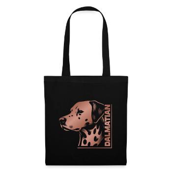 Dalmatian Portrait Drawing Head Rose Gold - Tote Bag - black - Front