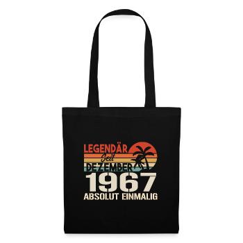 Legendär Seit Dezember 1967 Absolut Einmalig 1967 - Stoffbeutel - Schwarz - Vorne