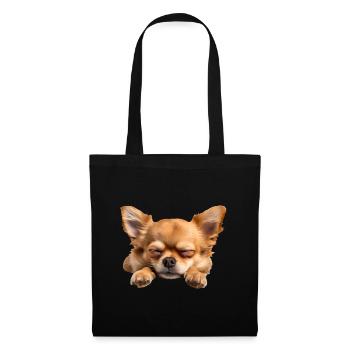 Chihuahua - Sac en tissu - noir - Devant