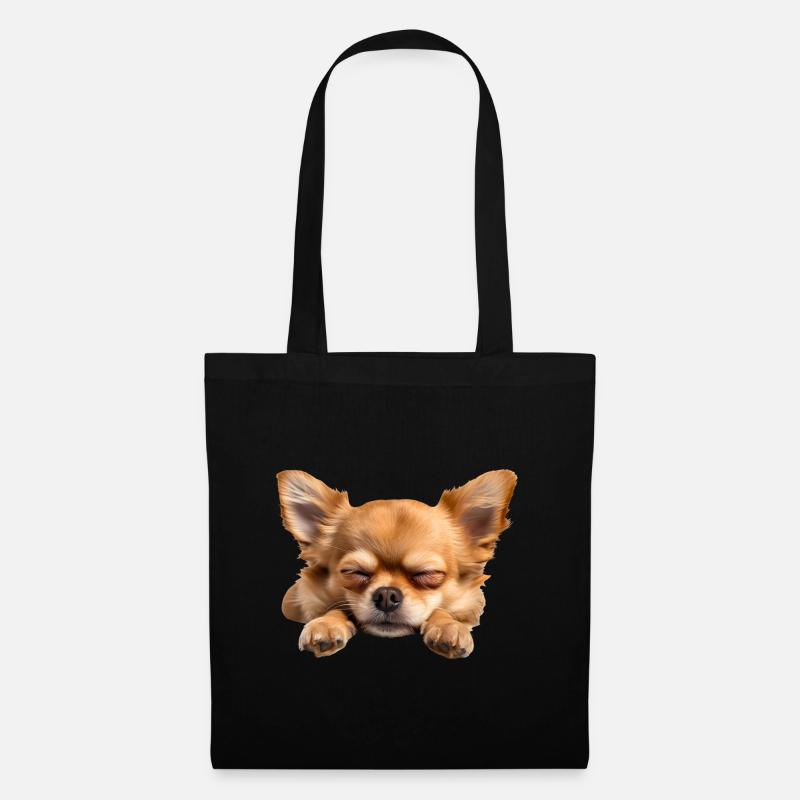 Chihuahua - Stoffbeutel - Schwarz