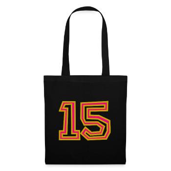 15. 15 YEARS. 15th ANNIVERSARY. 15 YEAR ANNIVERSARY. - Tote Bag - black - Front