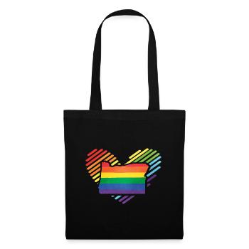 Stolz LGBT Oregon - Stoffbeutel - Schwarz - Vorne