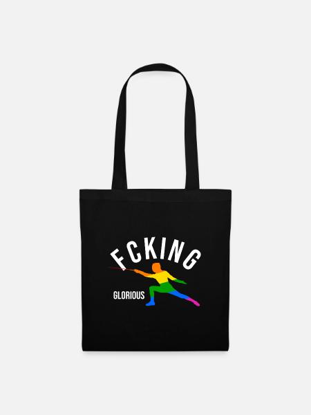 Fcking Glorious Fechter - Stoffbeutel - Schwarz