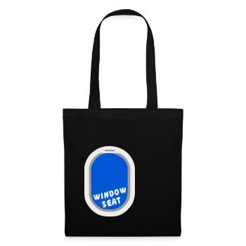Siège hublot d’avion - Sac en tissu - noir - Devant