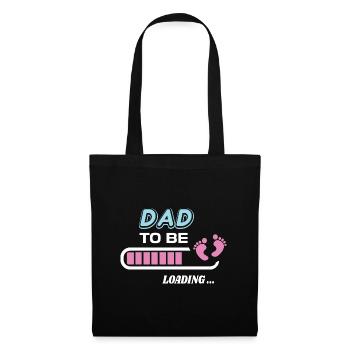 Dad to be. Wait birth gift - Tote Bag - black - Front