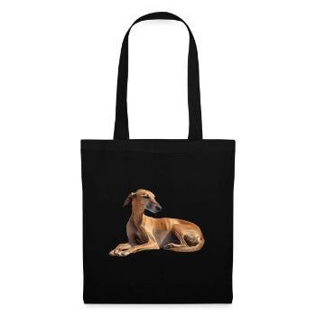 Azawakh - Sac en tissu - noir - Devant
