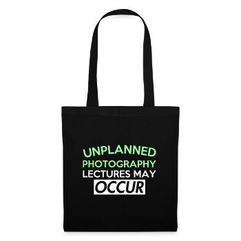 DES CONFÉRENCES DE PHOTOGRAPHIE NON PLANIFIÉES PEUVENT AVOIR LIEU - Sac en tissu - noir - Devant