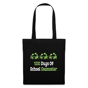 100 Days Of School Counselor - Tote Bag - black - Front