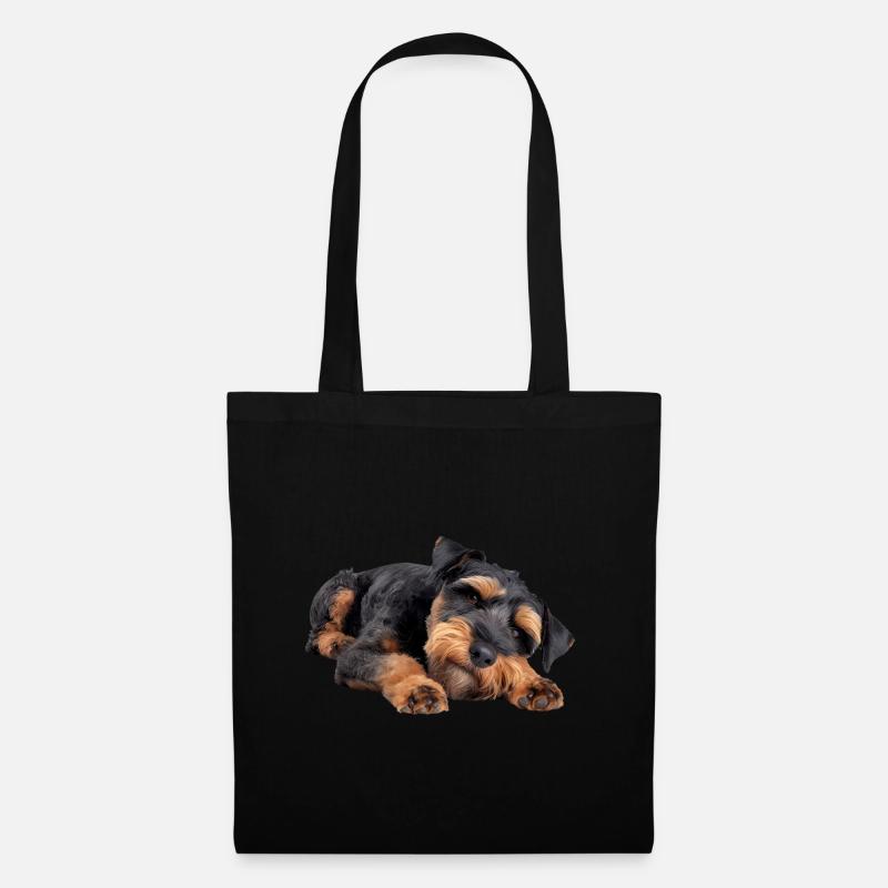 Welsh Terrier - Stoffbeutel - Schwarz