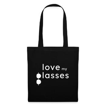 Love my Glasses beautiful gift idea - Tote Bag - black - Front