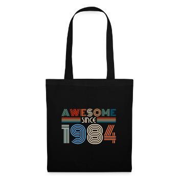 Vintage 1984 84 Birthday Retro Vintage Gift - Tote Bag - black - Front
