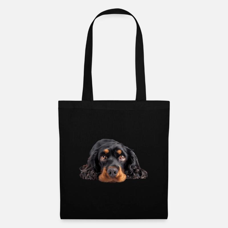 Cocker Spaniel - Stoffbeutel - Schwarz