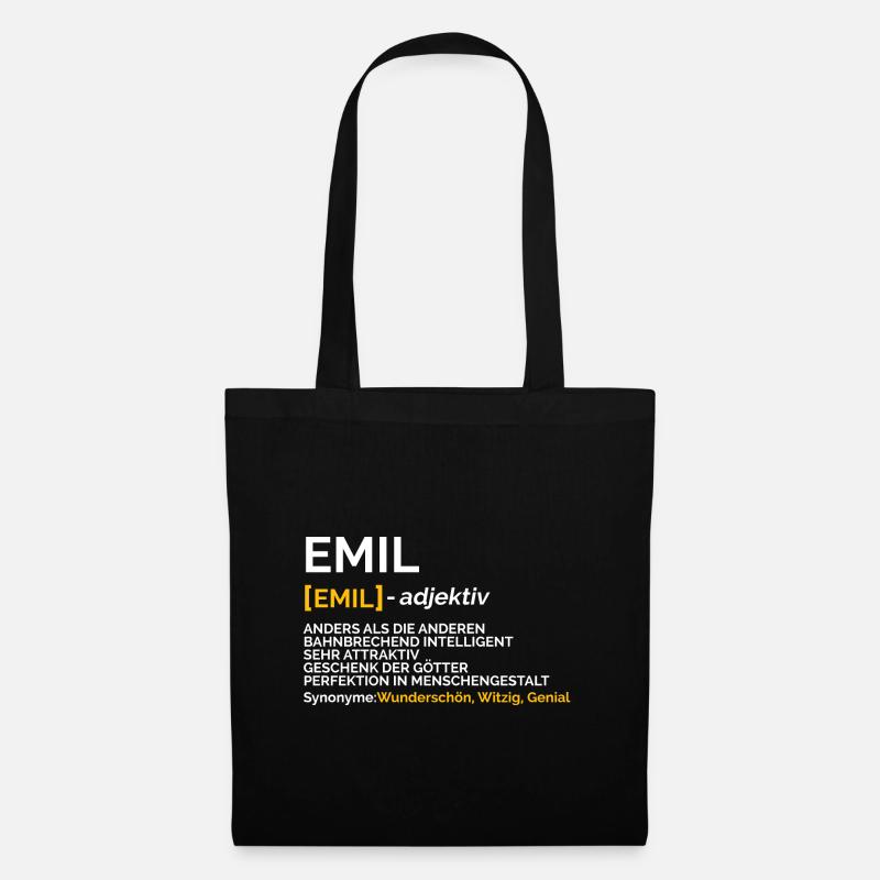 Emil - Stoffbeutel - Schwarz