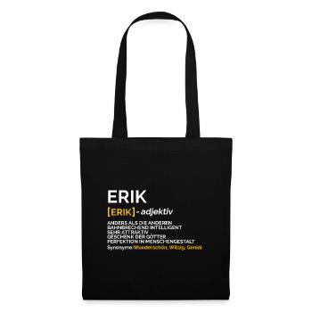 Erik - Stoffbeutel - Schwarz - Vorne
