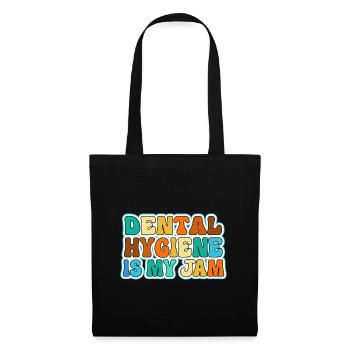 Rezeptionist Zahnarzt Zahn Dentist - Stoffbeutel - Schwarz - Vorne