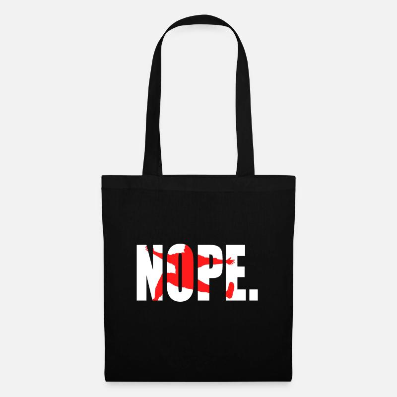 Handball Tor Nope. - Stoffbeutel - Schwarz