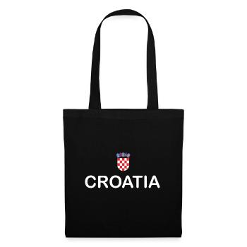 Croatie (Hrvatska) - Sac en tissu - noir - Devant