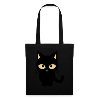 CAT CAT TIGER PET SHOP CADEAU T-SHIRT - Sac en tissu - noir - Devant