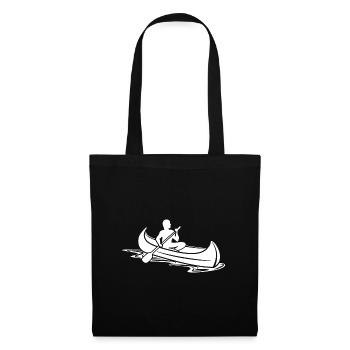 Canoë-kayak motif - Sac en tissu - noir - Devant