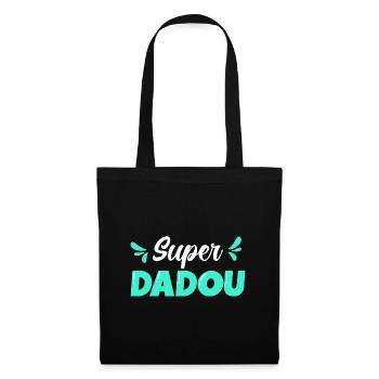 Humour Homme Père Papa Super Dadou - Sac en tissu - noir - Devant
