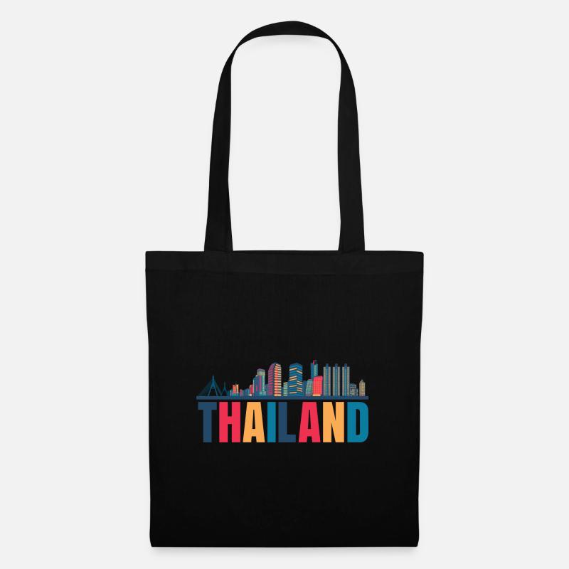 Thailand - Stoffbeutel - Schwarz