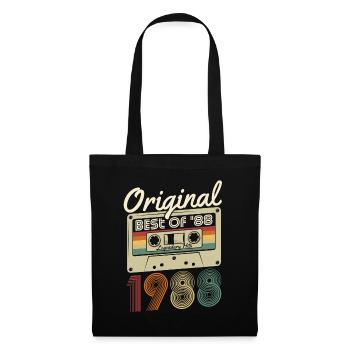 Original 1988 naissance naissance rétro anniversaire - Sac en tissu - noir - Devant