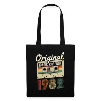 Original 1982 naissance naissance rétro anniversaire - Sac en tissu - noir - Devant