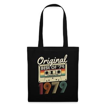 Origine 1979 naissance naissance rétro anniversaire - Sac en tissu - noir - Devant