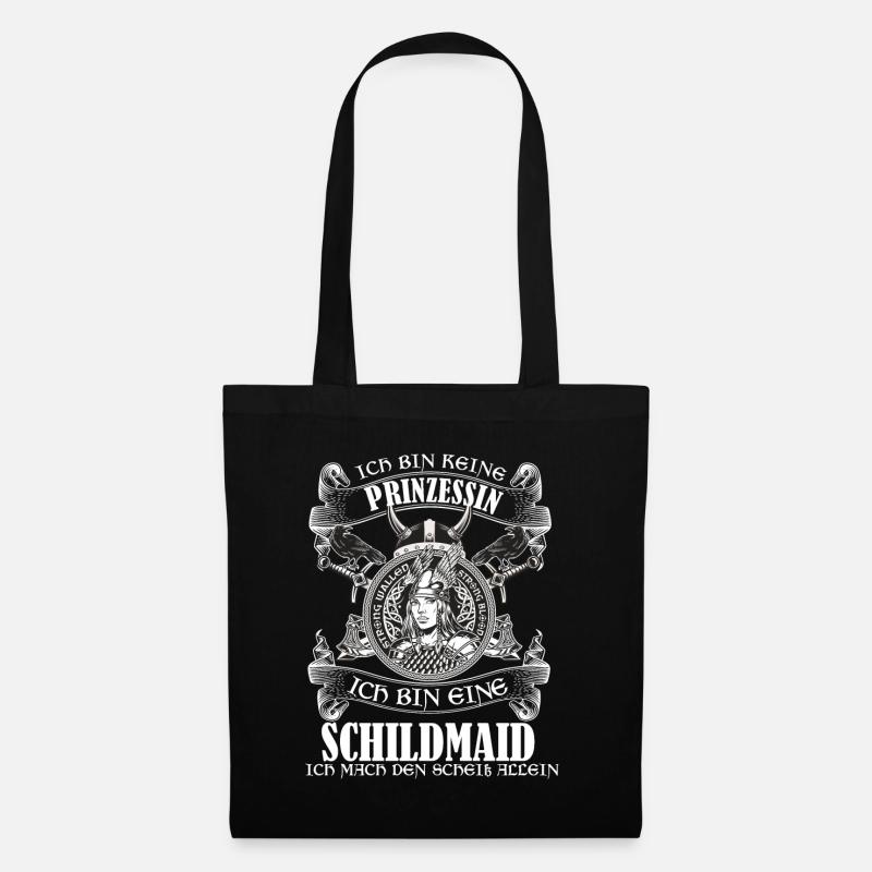 Schildmaid Wikinger Nordische Mythologie Kriegerin - Stoffbeutel - Schwarz