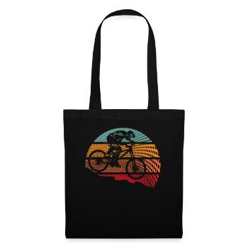 VTT VTT Rétro Fahrrad Biking - Sac en tissu - noir - Devant