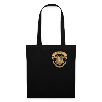 Harry Potter Hogwarts kleines Wappen - Stoffbeutel - Schwarz - Vorne