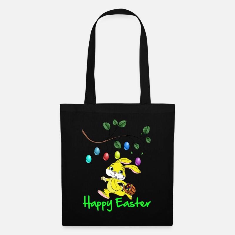 Easter Easter, happy easter, easter bunny, happy easter - Tote Bag - black