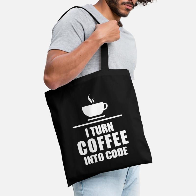 Café Code de programmation de la caféine Sac en tissu