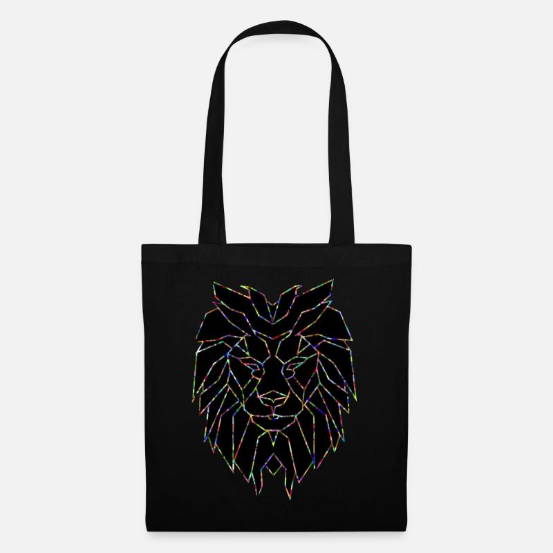 lion's head - Tote Bag - black