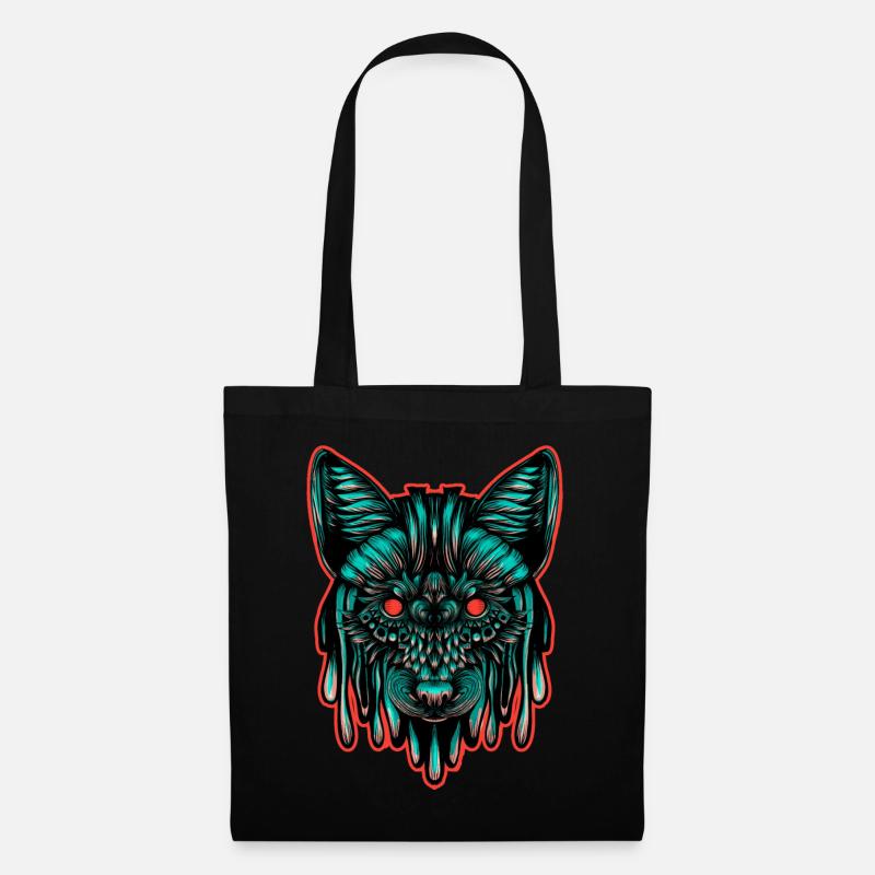 Fuchs Farbe - Stoffbeutel - Schwarz