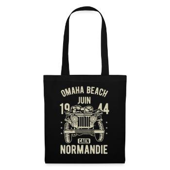 Omaha Beach Juin 1944 Caen Normandie - Sac en tissu - noir - Devant