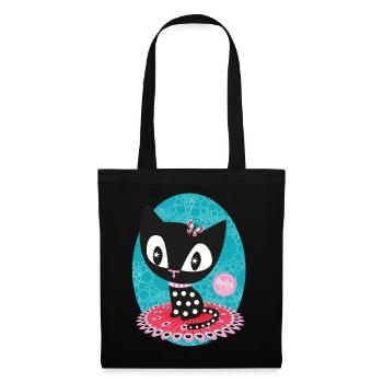 Pussy Deluxe Cat On a Mat - Tote Bag - black - Front