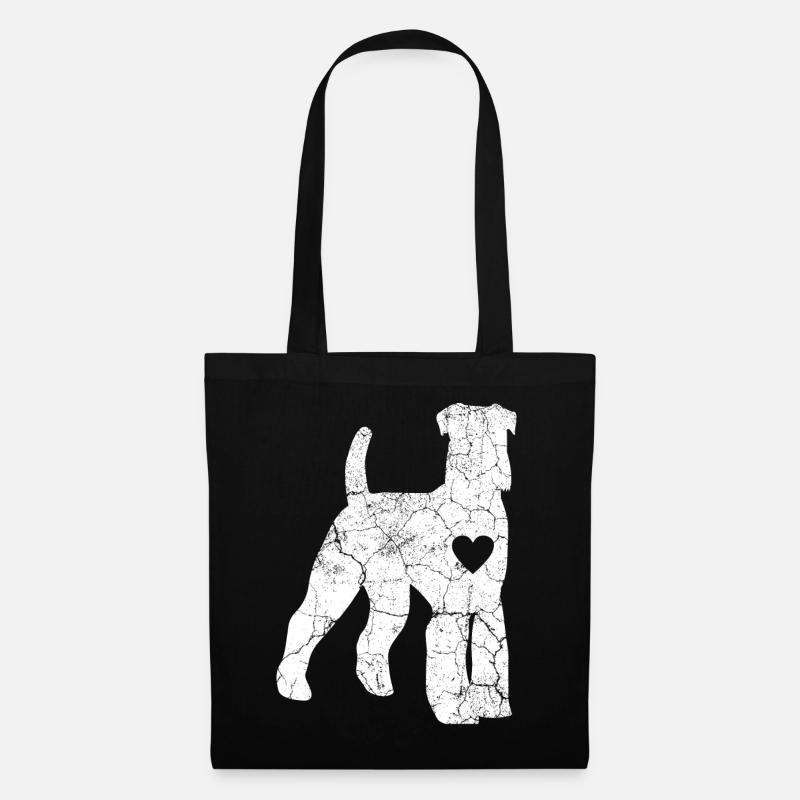 Hund Schnauzer - Stoffbeutel - Schwarz