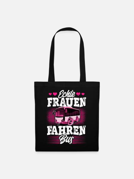 Busfahrerin - Stoffbeutel - Schwarz